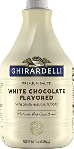Ghirardelli Chocolate Flavored Sauce, Classic White Chocolate, 89.4 - Ounce Container