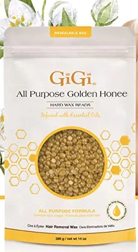 Gigi All Purpose Golden Honee Wax Beads 14Oz