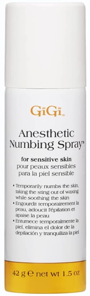 GiGi Anesthetic Numbing Spray for Sensitive Skin - Lidocaine-Based Gel, 1.5 oz