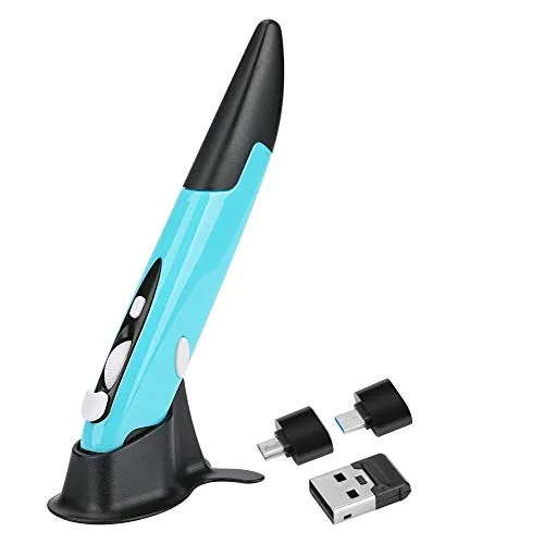 Globalstore 2.4GHz USB Wireless Optical Pocket Pen Mouse Adjustable 800/1200/1600 DPI Handwriting Smart Mouse for Laptop Android Tablet PC