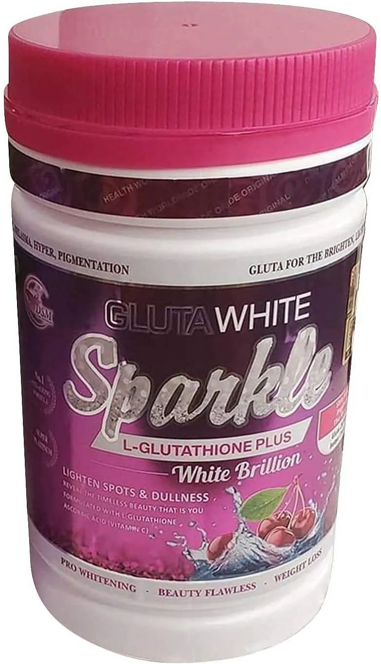 GLUTA White Sparkle L-GLUTATHIONE Plus Best 2X Skin WHITENING Supplement 750G