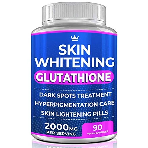 Glutathione Whitening Pills 120 Capsules 2000mg Glutathione Effective Skin Lightening Supplement - Dark Spots, Melasma & Acne Scar Remover, Hyperpigmentation Treatment - Anti-Aging Antioxidant