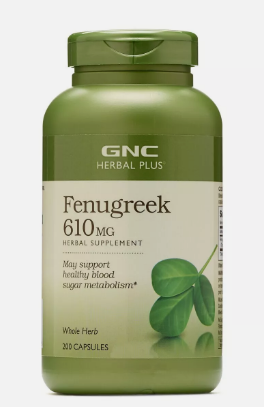 GNC Herbal Plus Fenugreek 610mg 200 Capsules