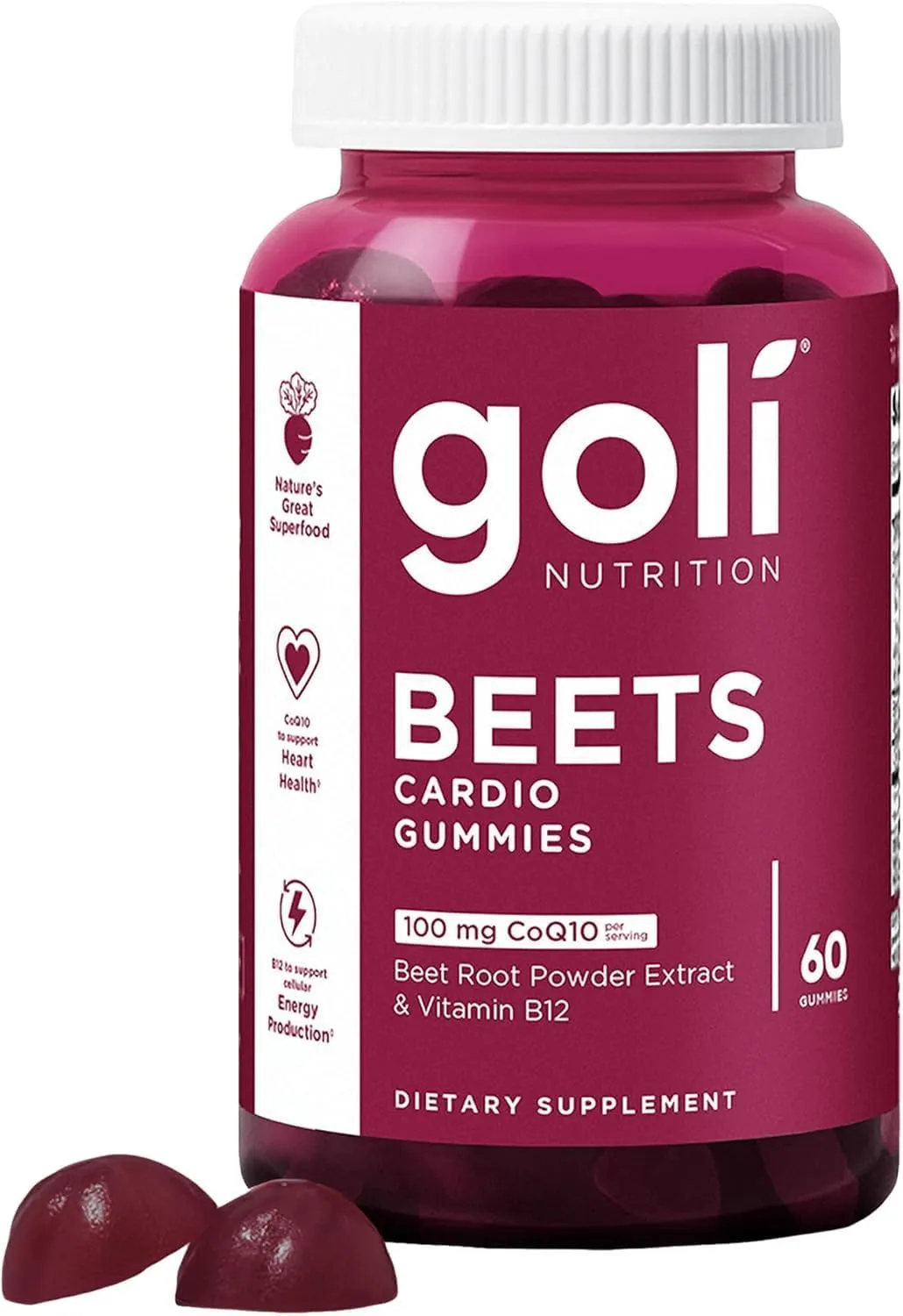 Goli Nutritional Supplement, Beets Cardio Gummy