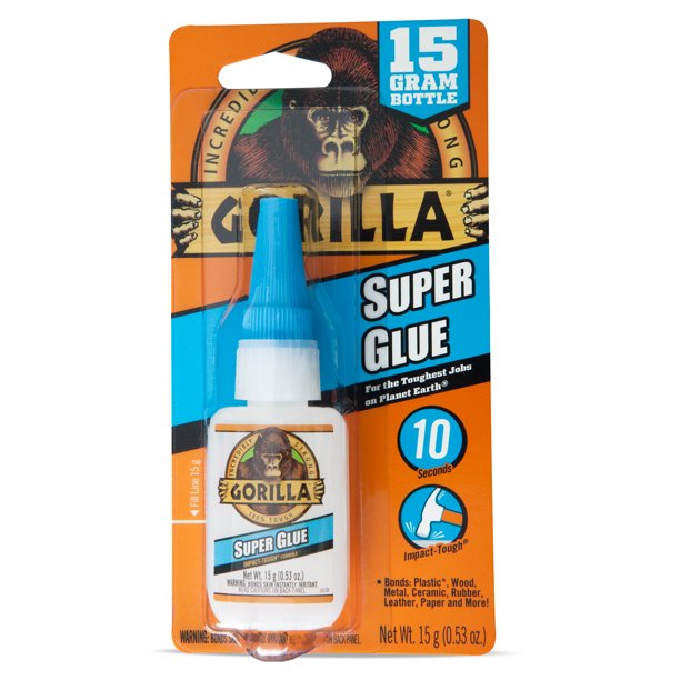 Gorilla Clear Super Glue, 15 Gram Bottle