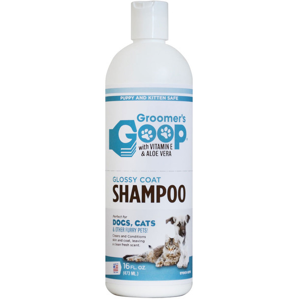 Groomers Goop Glossy Coat Pet Shampoo 16 ounce bottle