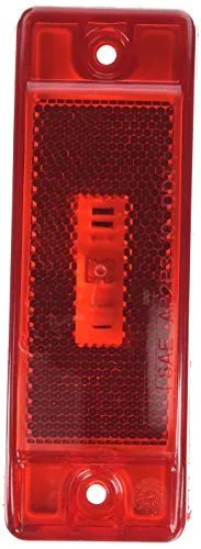 Grote 47072 SuperNova Sealed Turtleback II LED Clearance Marker Light (Built-in Reflector, Male Pin)