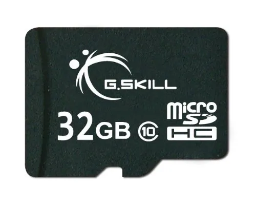 G.Skill 32GB Class 10 MicroSDHC Flash Card with SD Adapter (FF-TSDG32GA-C10)