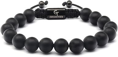 GT collection Men's Beaded Bracelet - Wearer with Name, Fame, Fortune, And Money â 100% Natural Wrapped - Gemstones Beaded Bracelet for Menâs Bracelet