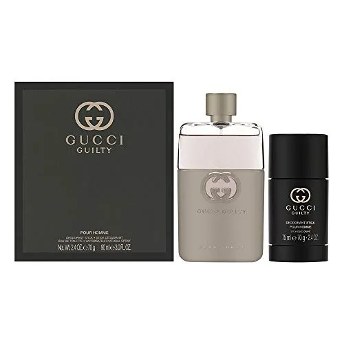 Gucci Guilty Pour Homme Set: 3.0 oz Eau de Toilette Spray + 2.4 oz Deodorant Stick