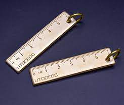 Guoyi A039 copper material length 6cm thick mini ruler office & used for school stationery education supplies measuring tools