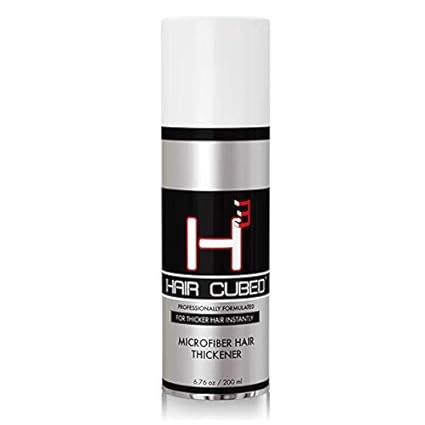 H3 Hair Fibers Hair Micro Fibers for Thinning Hair - 100% Undetectable & Natural, USA Patented Formula (Dark Brown)