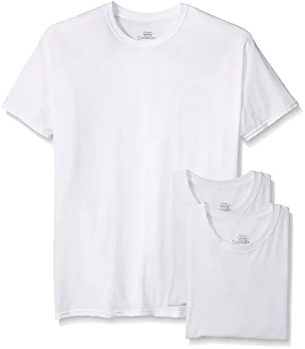 Hanes 3-Pack White Crew Neck T-Shirt (XL)