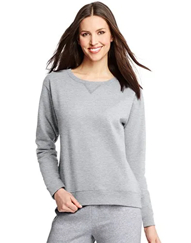 Hanes ComfortSoft EcoSmart Women's Crewneck Sweatshirt_Light Steel_XL