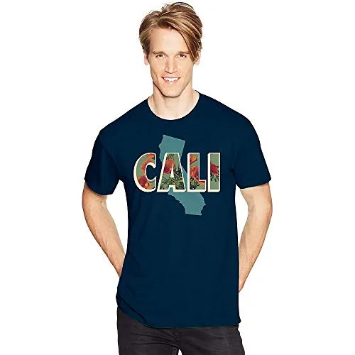 Hanes Men's California Postcard Graphic Tee Shirt
