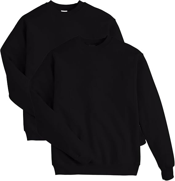 Hanes Men's ComfortBlend Sweatshirt, Black, X-Large