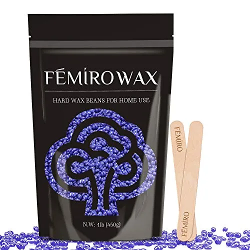 Hard Wax Beans,Hair Removal Full Body Brazilian Bikini Beads Waxing At Home for Sensitive Skin Face Bikini Legs Eyebrow Women Men 1lb /450g?Lavender? (Lavender Wax Beans)