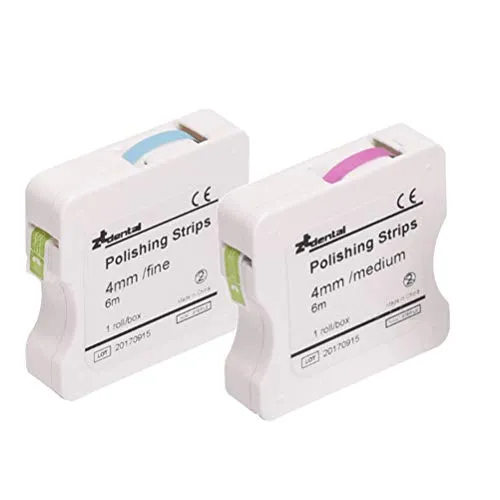 Healifty 2 Box Dental Polishing Strip Teeth Abrasive Finishing Strip Sanding Grinding Deep Teeth Cleaning Tool Dental Care Roll (Rosy Blue)