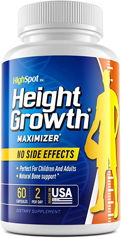 Height Growth Maximizer - Natural Peak Height - Organic Formula to Grow Taller - Height Pills To Bone Grow Process - Get Taller Supplement - Growth Pills To Make You Taller - Made In Usa