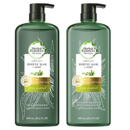 Herbal Essences, Sulfate Free Shampoo & Conditioner, Potent Aloe + Hemp, Bio Renew, 20.2 Fl Oz Bundle