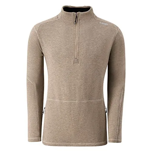 Hi-Tec Men's Wood Point Mink Thermo-Fleece Sweater Quarter Zip Jacket