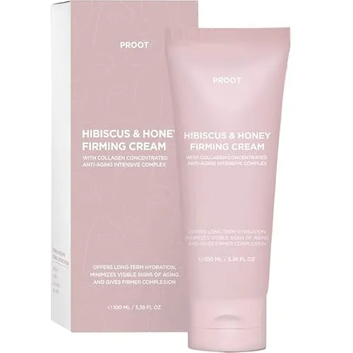 Hibiscus and Honey Firming Cream | Hibiscus and Honey Firming Lotion with Collagen Concentrated Anti-aging Intensive Complex | Neck Firming Cream | Tightens and Firms Skin and Helps Removing Body Cellulite | Lightweight Collagen Cellulite Neck Cream 