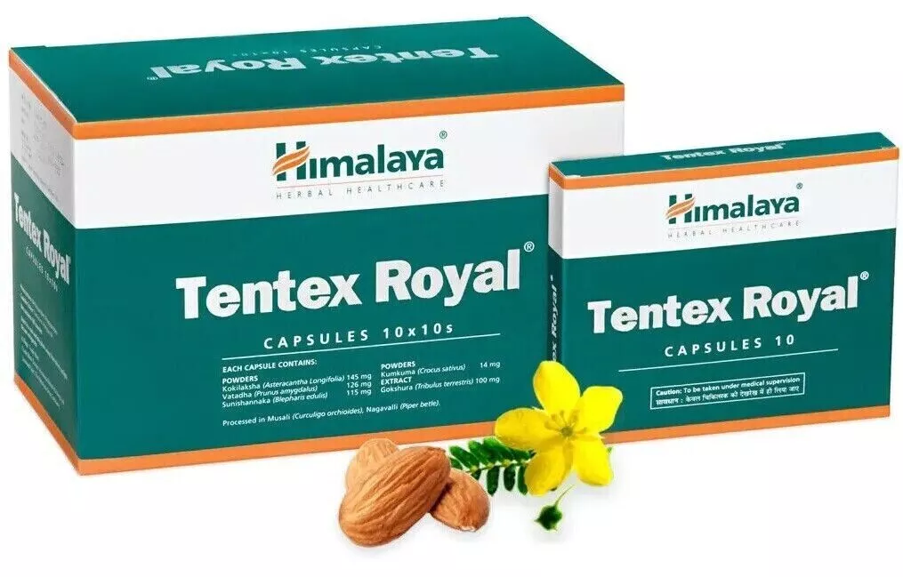 Himalaya Tentex Royal (100 Capsule) Support Vitality Strong Erection Free Ship