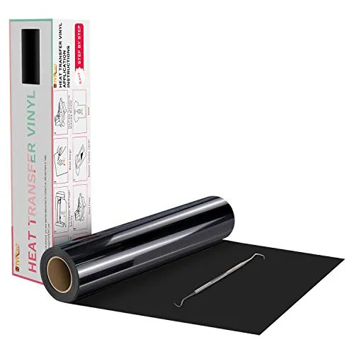 HTV Black Heat Transfer Vinyl Rolls - 12