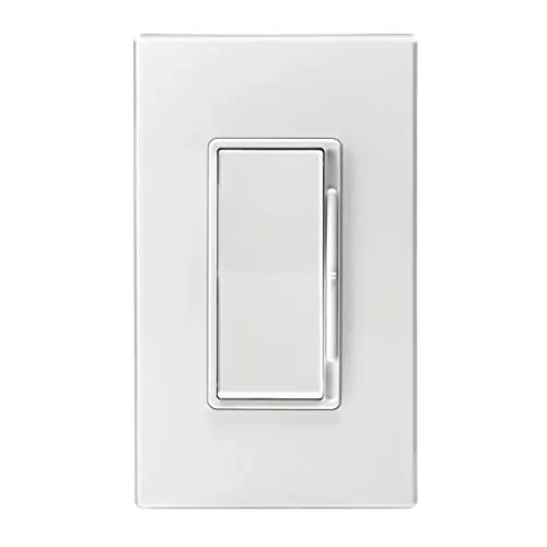 HUBBELL LIGHTING Rocker Slide Dimmer RSDE06-120-WVL, White with Ivory & Light Almond Color Change Kits