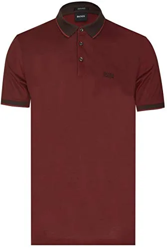 Hugo Boss Mens Paddy Moisture Manager Pro Edition Polo Shirt 50249000 (Dark Brown, X-Large)