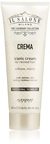 Il Salone Milano Professional Iconic Cream Mask for Normal to Dry Hair - Deep Conditioning Cream - Moisturizes and Adds Shine - 8.55 Oz. / 250ml