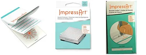ImpressArt 3 Stamp Guides for EZ Spacing & Lining Up of Your Intricate Stamping Designs - You Get 3 Books. for Metal Stamping Projects