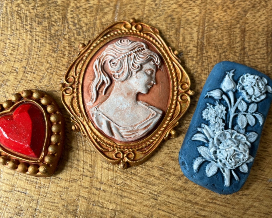 IOD Cameos Mould * Iron Orchid Designs mold to make cameos out of clay, resin, sugar arts, jewelry