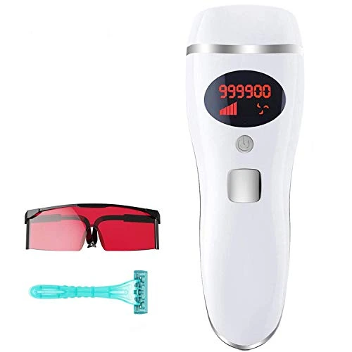 IPL Hair Removal for Women, MiSMON Permanent Laser Hair Removal Device for Body, Bikini, Safe Home Use Professional Intense Pulsed Light Hair Removal System, 300,000 Flashes with Safe Skin Tone Sensor