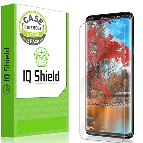 IQ Shield Screen Protector Compatible with Galaxy S9 (2-Pack)(Case Friendly) Anti-Bubble Clear Film