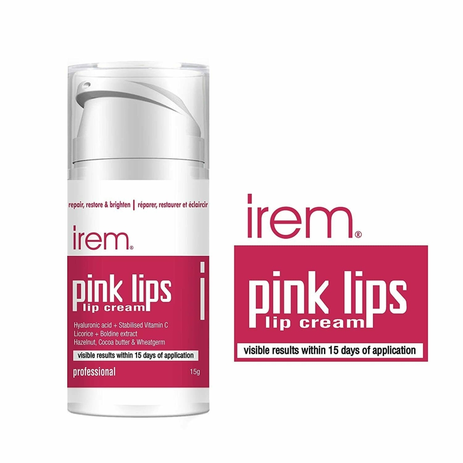 Irem Pink Lips Lip cream Repair restore and brighten lips. With Vitamin C,15gm