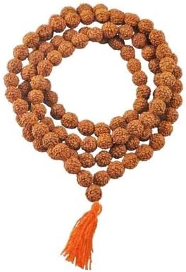IS4A Nepali Rudraksha Mala with Certificate for Wearing and Japa Mala (5 Mukhi Mala, 108 Beads Mala).