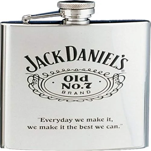 Jack Daniels Flask w/ Black Old No. 7
