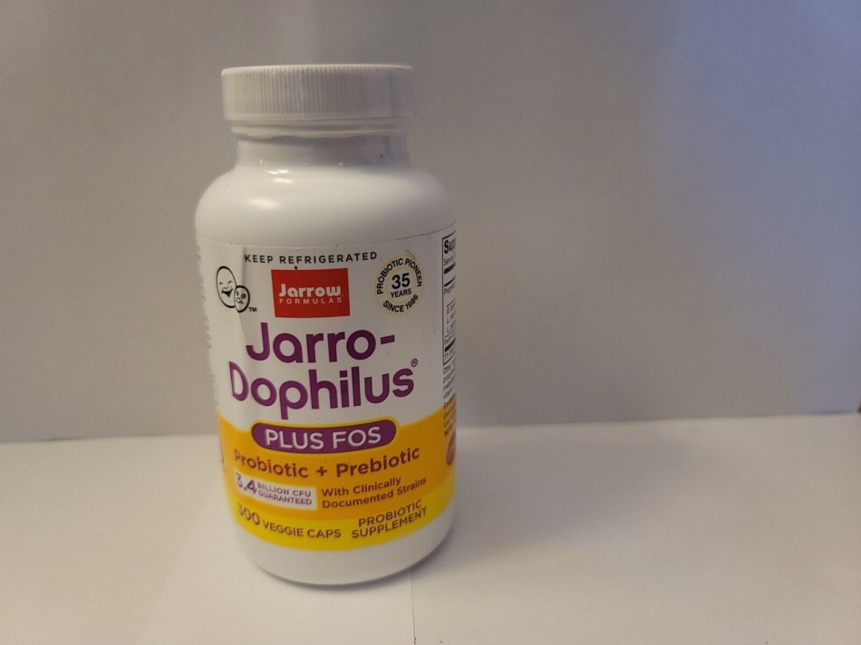 Jarro-Dophilus Plus FOS, 3.4 Billion CFU, 300 Vcaps shipped in ICE 10/24