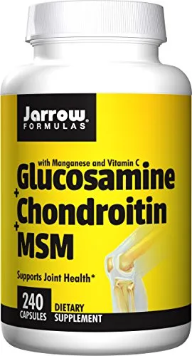 Jarrow Formulas Glucosamine and Chondroitin and MSM, Supports Joint Health, 240 Caps