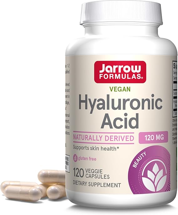 Jarrow Formulas Hyaluronic Acid, Skin Hydration, 120 Veggie Caps