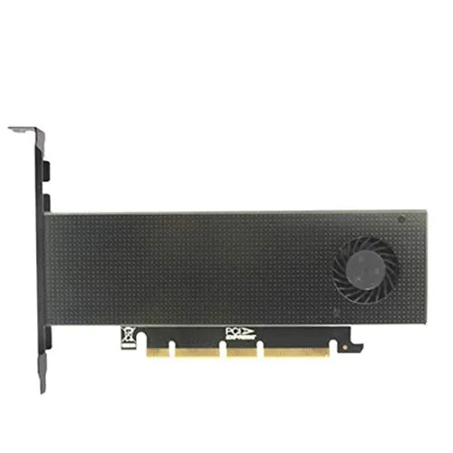 JEYI SK9 m.2 Expansion NVMe Adapter NGFF Turn PCIE3.0 Cooling Fan SSD Dual Add on Card SATA3 with Fan Aluminum Cover Capacitance
