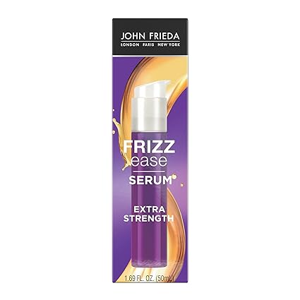 John Frieda 11766 Frizz Ease Extra Strength Serum, 1.69 Ounce Nourishing Treatment for Thick, Coarse Hair, Featuring Bamboo Extract and Provides Salon-caliber Smoothing