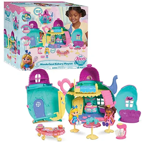 Just Play Alice's Wonderland Bakery Playset Amazon Exclusive, Kids Toys for Ages 3 Up, Amazon Exclusive