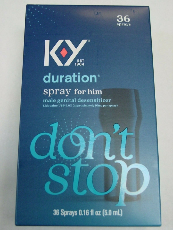K-Y KY Duration Spray for Men Last Longer 36 sprays - Expires 07/2022 - NEW