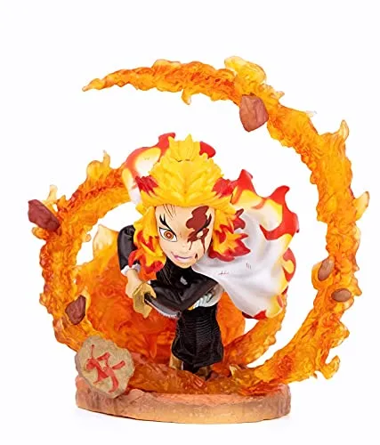 KELAKE GK Demon Slayer Rengoku Kyoujurou Figure Statue Figurine Model Doll Collection Cute Birthday Gifts PVC