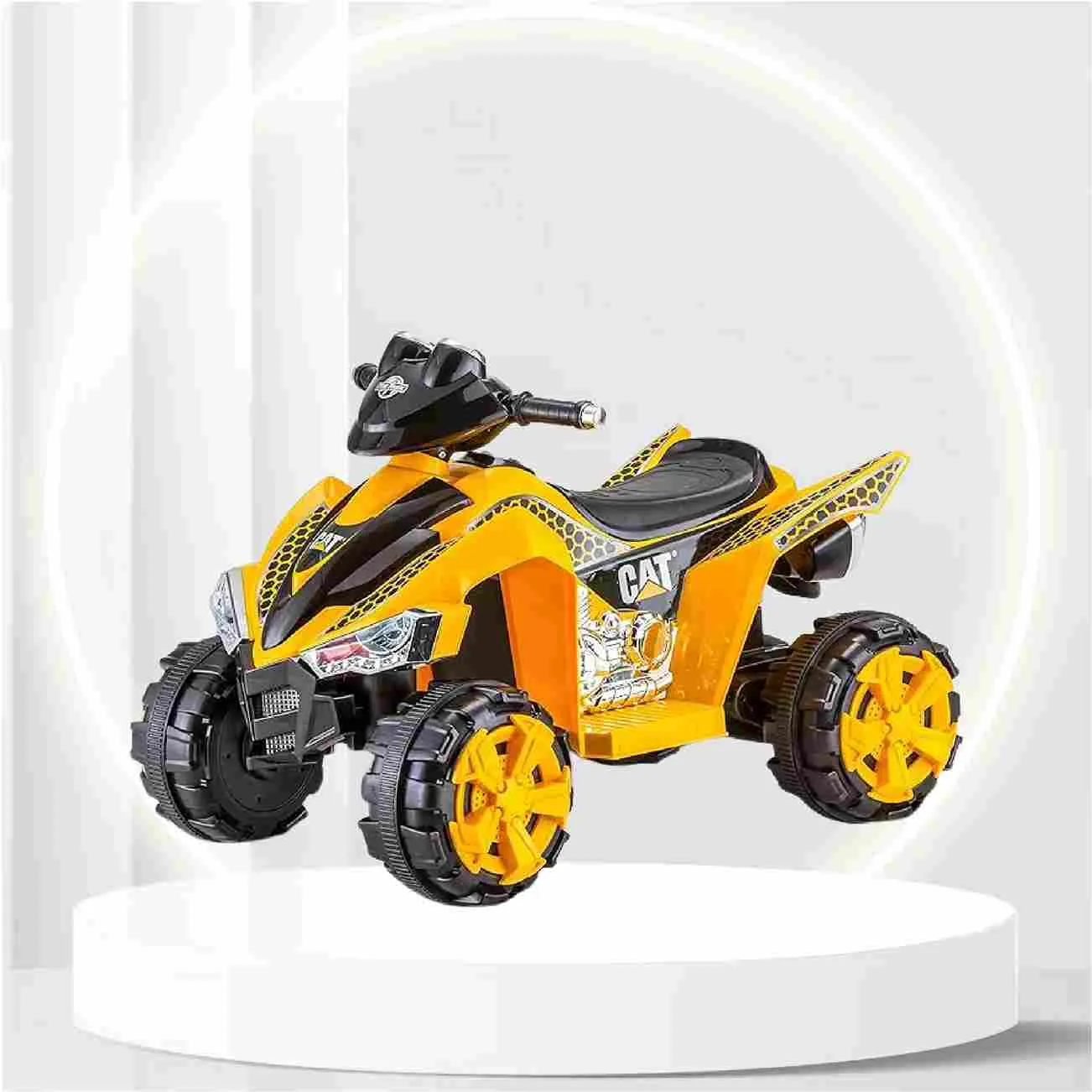 Kid Trax Caterpillar ATV Toddler Ride On Toy, 6 Volt Battery, 3-5 Years, Max Rider Weight of 60 lbs, Single Rider, CAT ATV (KT1349I)