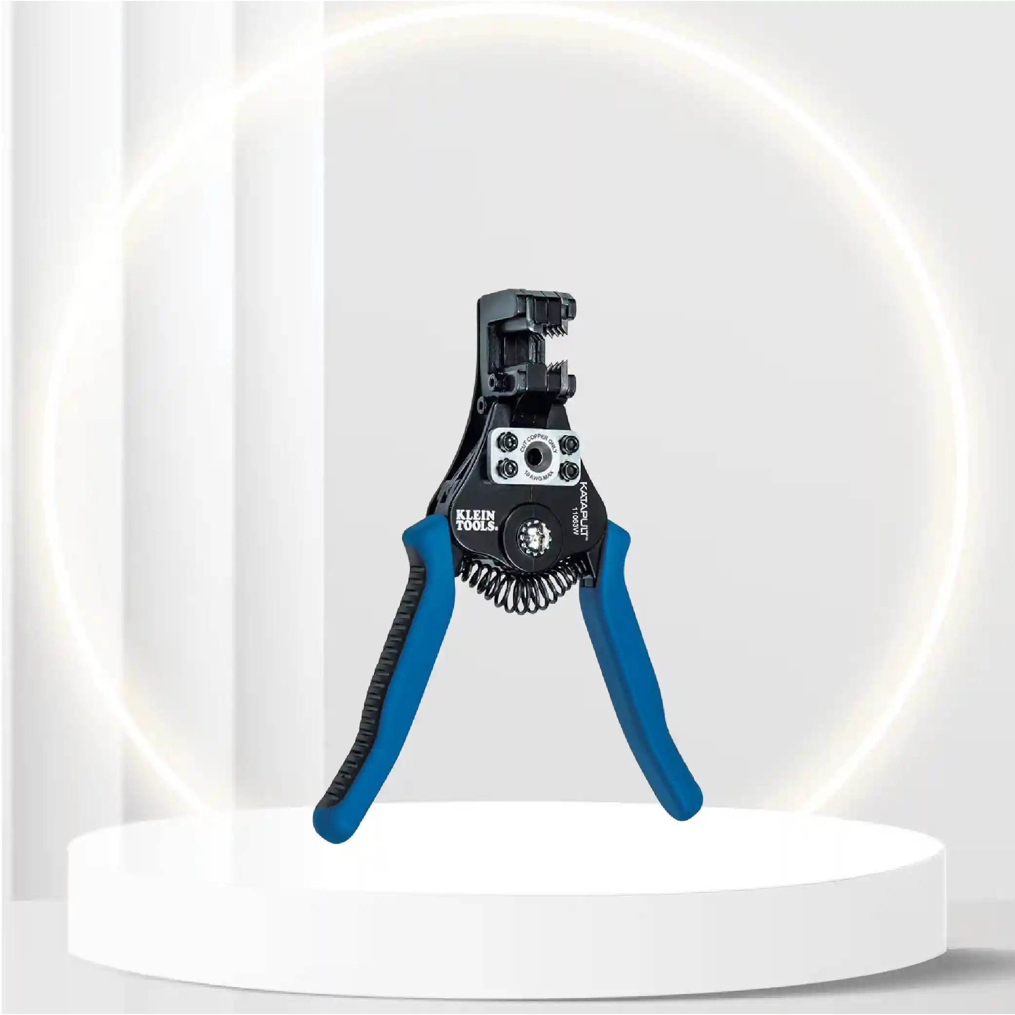 Klein Tools 11063W Wire Cutter / Wire Stripper, Heavy Duty Wire Stripper Tool for 8-20 AWG Solid and 10-22 AWG Stranded Electrical Wire