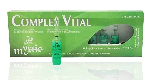 Kleravitex Mystic Complex Vital Ampoules For Hair Loss and Thinning - Regrowth Treatment With Biotin Bio-Complex and Tocopherol (Pk.10)