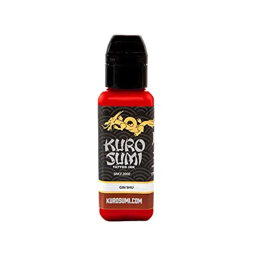 Kuro Sumi Gin Shu Red, Vegan Friendly, Professional Ink 1.5oz